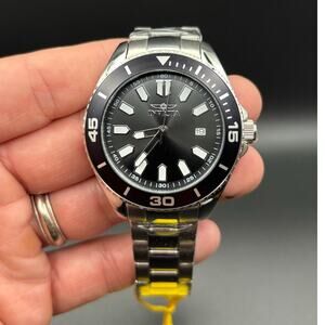 Invicta Pro Diver 46316 Mens 43mm Black Dial Stainless Steel Quartz 50m NIBWT